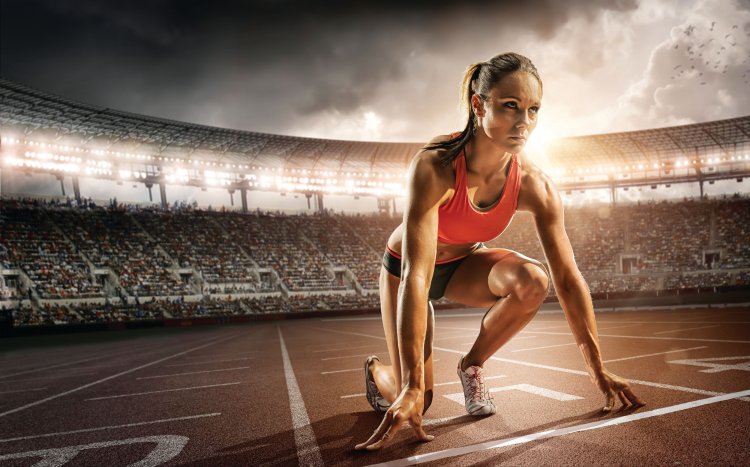 A athlete at the start