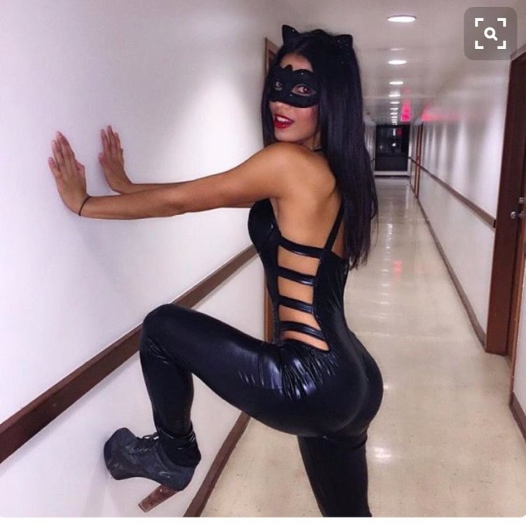 Girl in a cat's costume