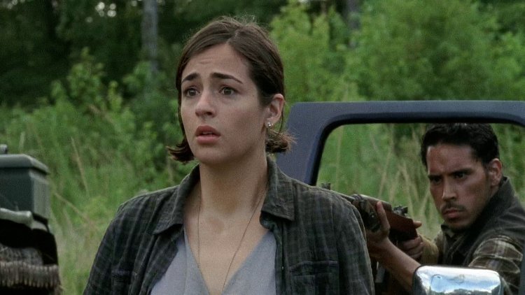 Alanna Masterson walking