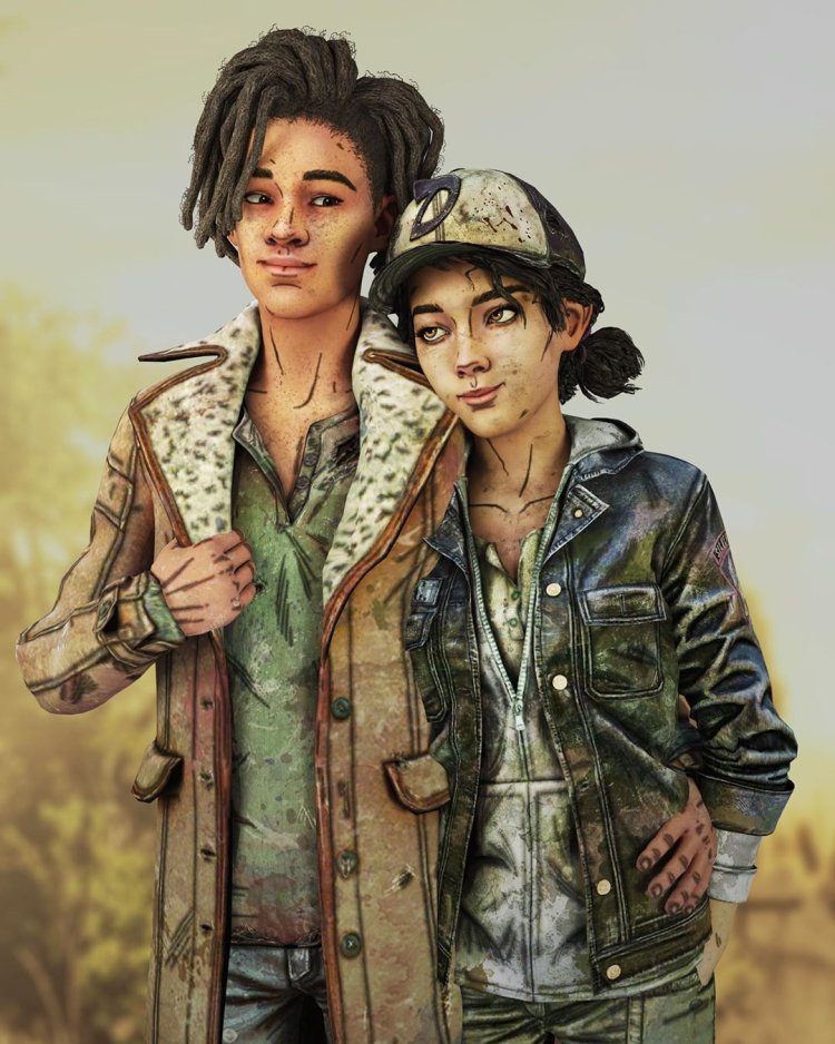 The Walking Dead Lis and Clementine