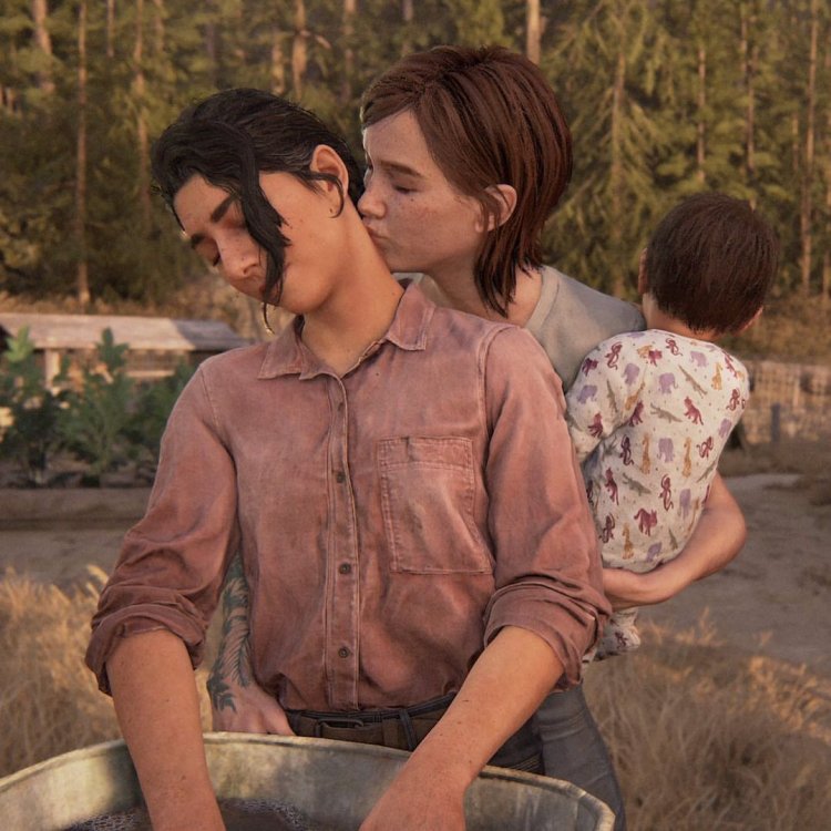 The Last of Us Ellie and Dina
