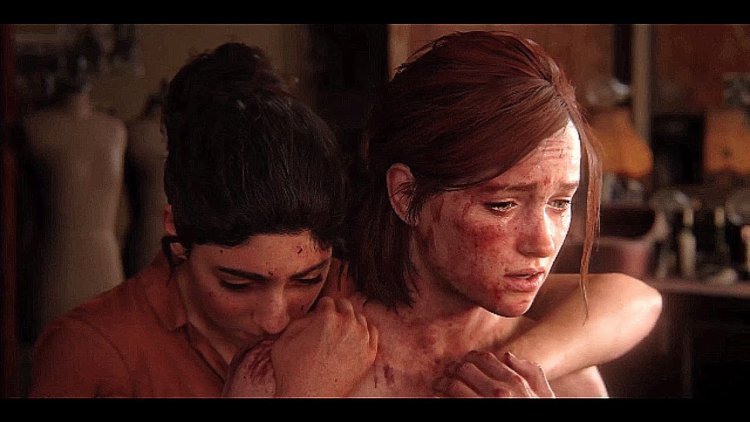 The Last of US 2 Ellie and Dina Kiss