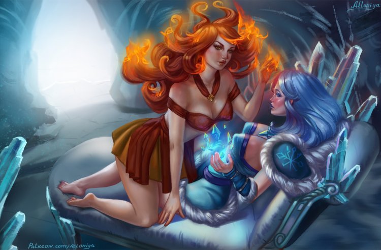 Lina and Crystal Meiden Art