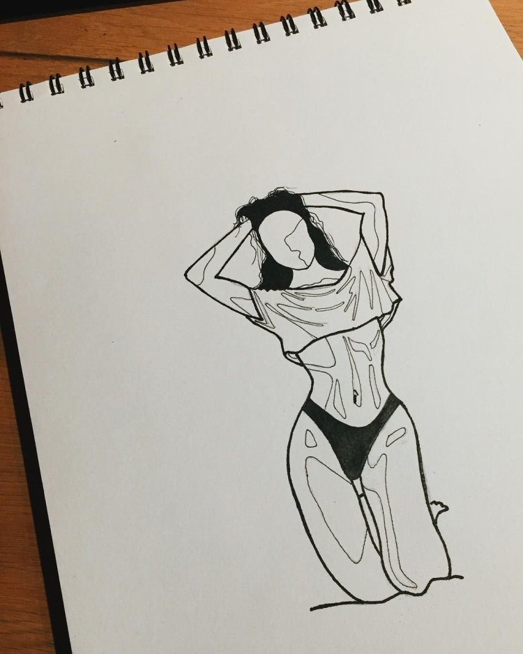 Drawings for the sketchbook body