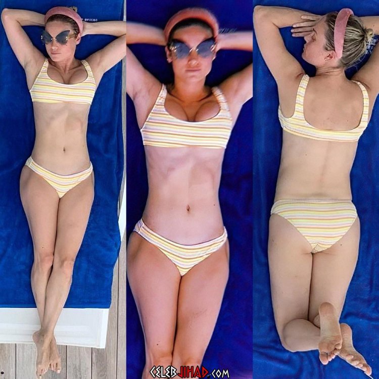 Brie Larson in a swimsuit