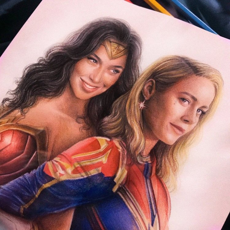 Captain Marvel Brig Larson and miracle woman