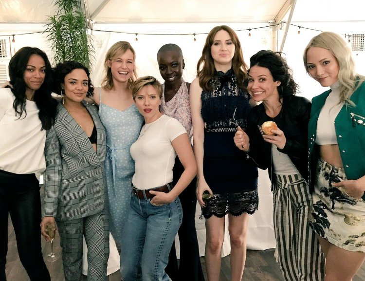 Scarlett Johansson and Karen Gyllan