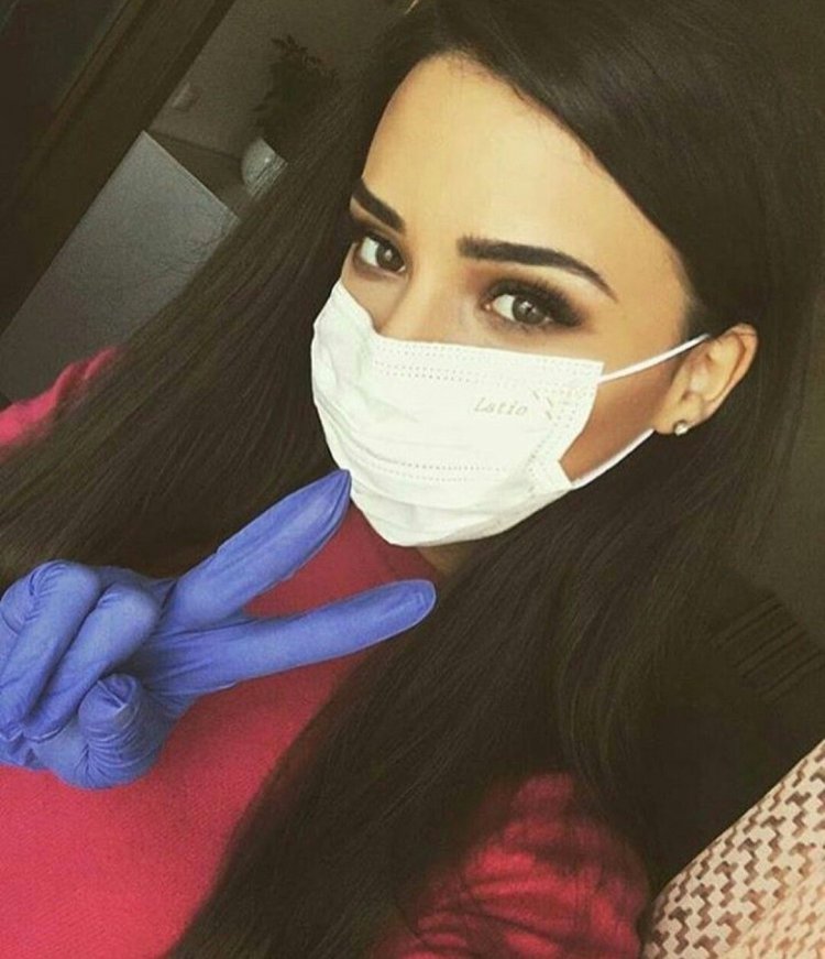 Girl in Medical Mask