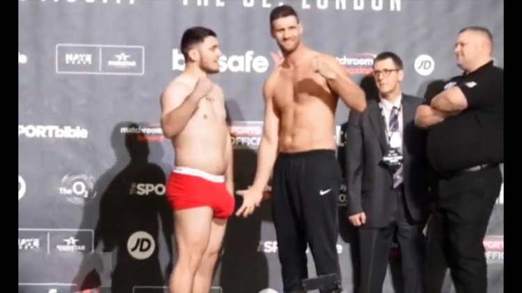 David Allen Boxer on weighing