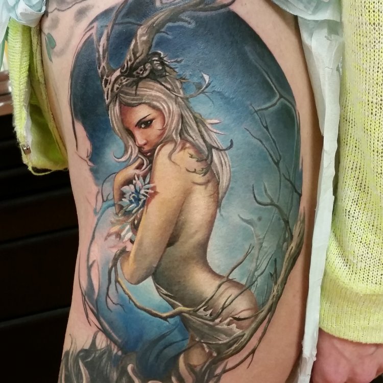 Fantasy tattoo for girls