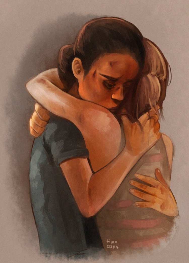 The Last of us Joel and Ellie kiss