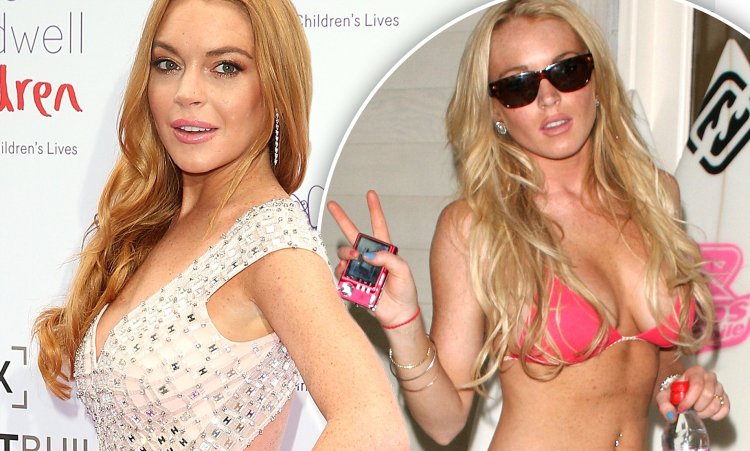 Lindsay Lohan in profile