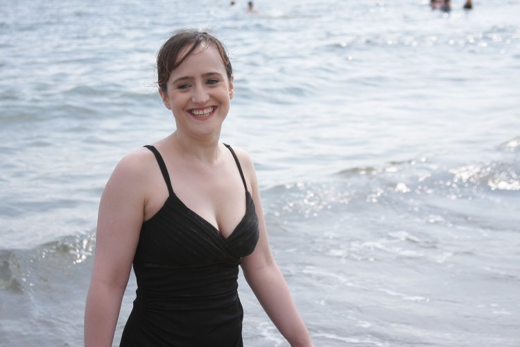Mara Wilson in a swimsuit