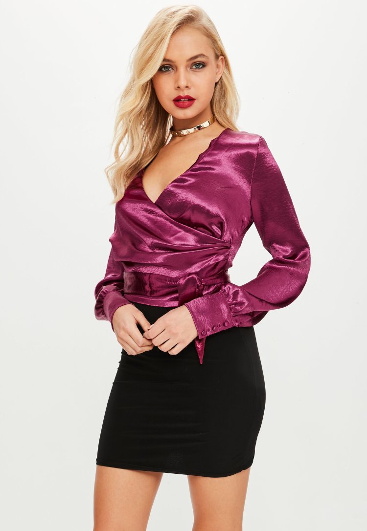 Content girl in a silk dress