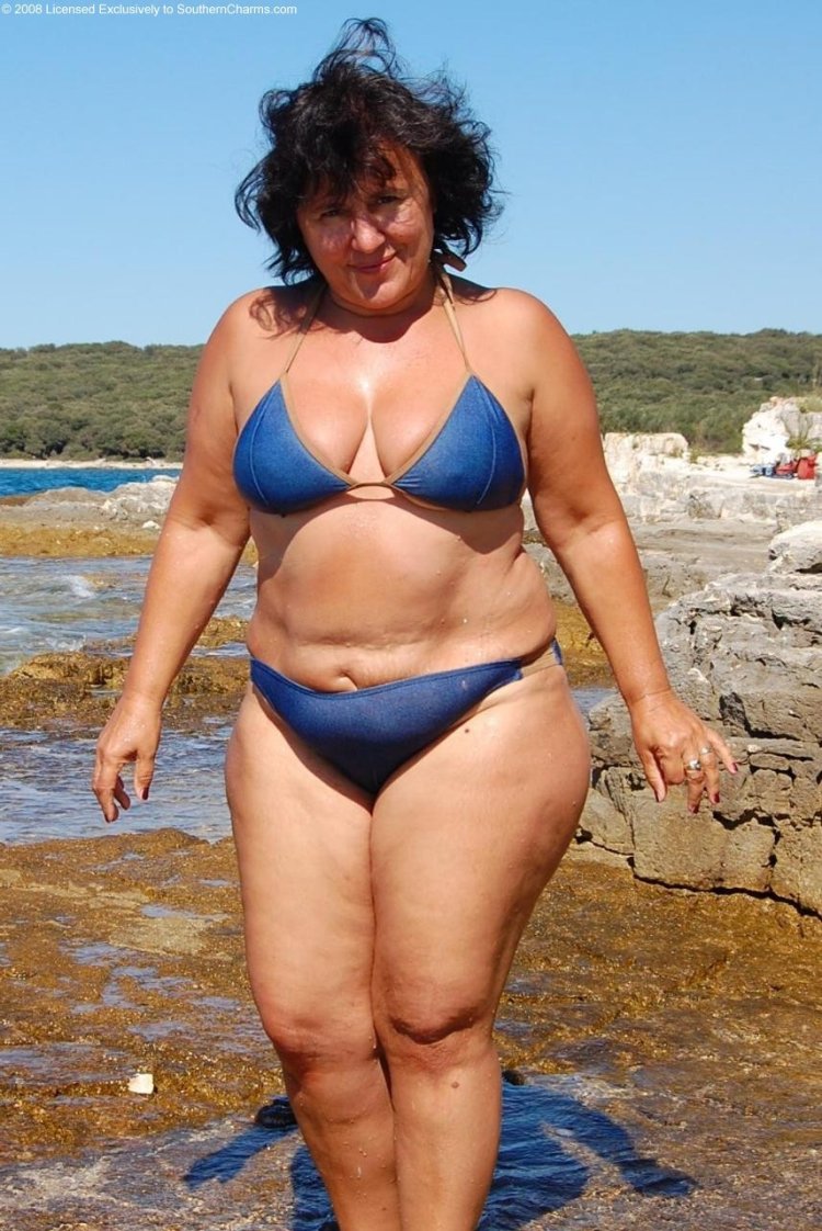 Elderly bbw in swimsuits