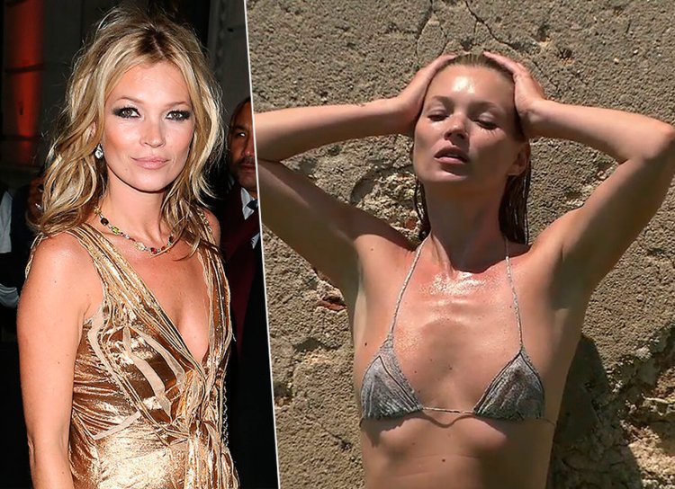 Kate Moss Breast is small