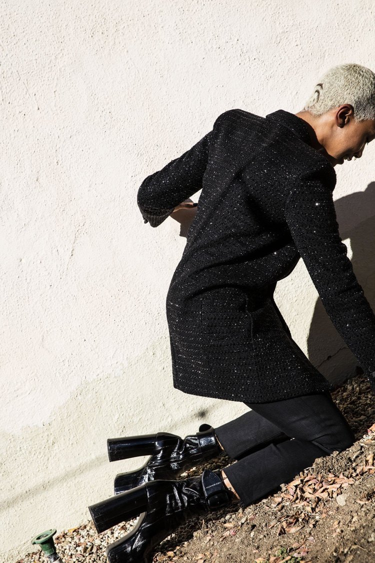 Tati Gabriel in stockings