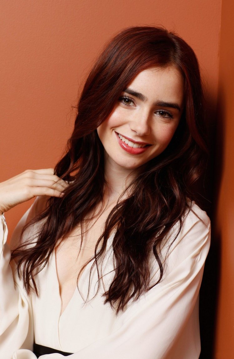 Lily Collins in his youth