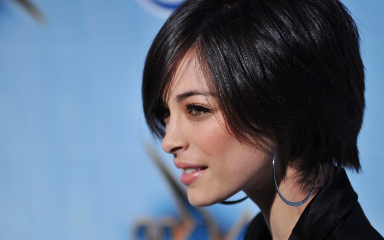 Kristin Kroyk with a short haircut