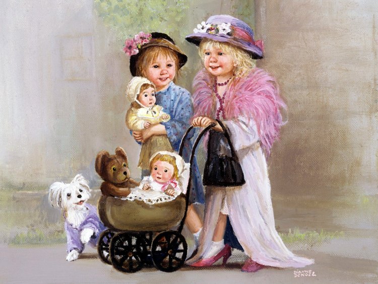 Artist Diana Dengel painting