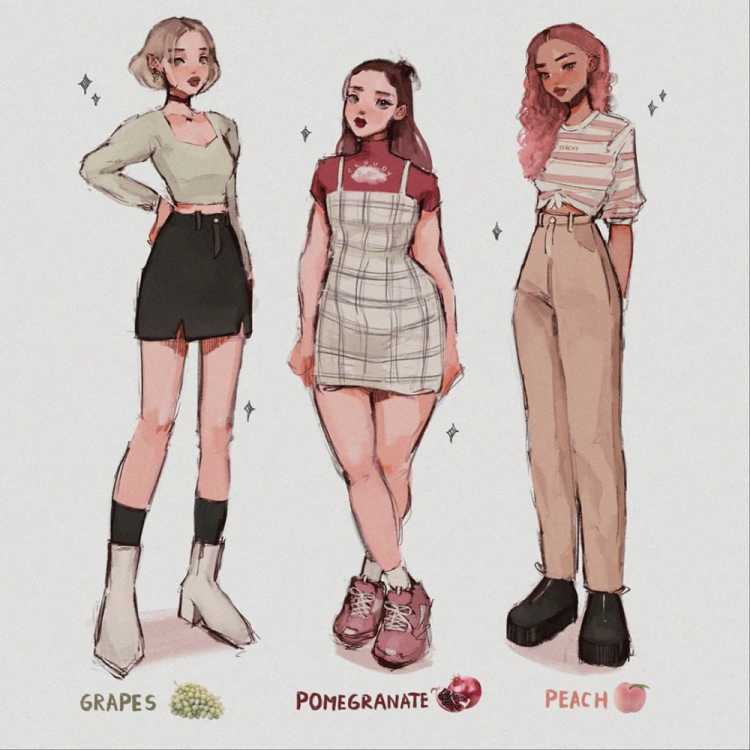 Clothing style drawing