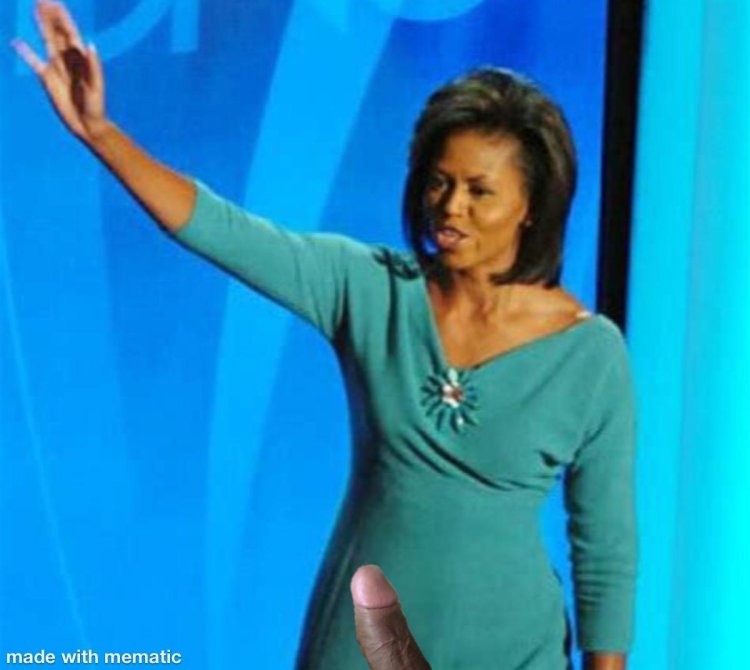 Michelle Obama in a turquoise dress