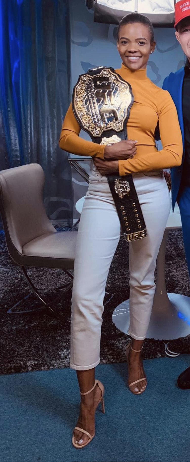 Candis Owens in a swimsuit