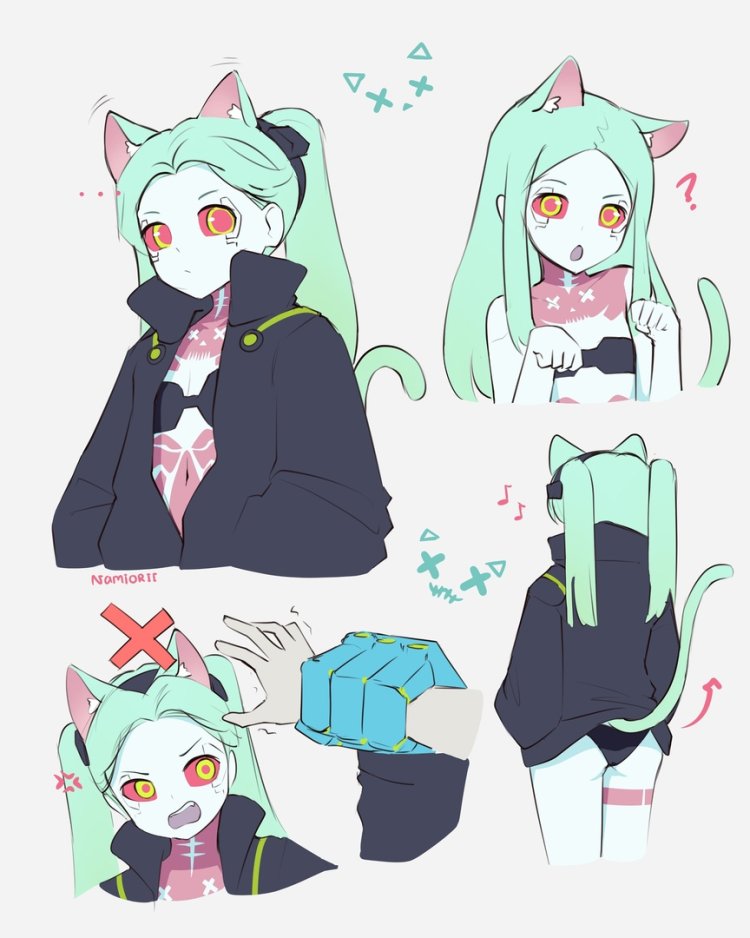 Cyberpank comics Rebecca