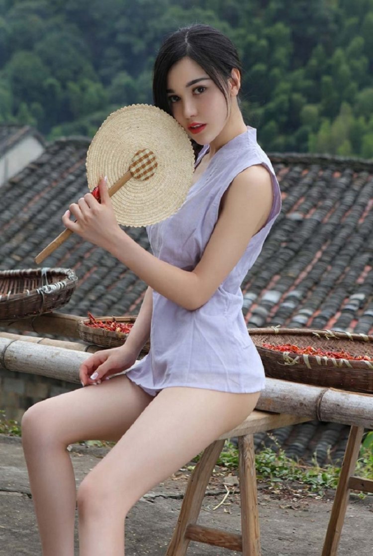 Chinese models of a girl