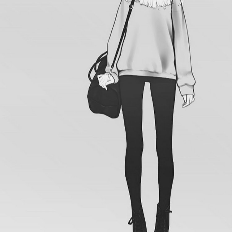 Anime girls in full height