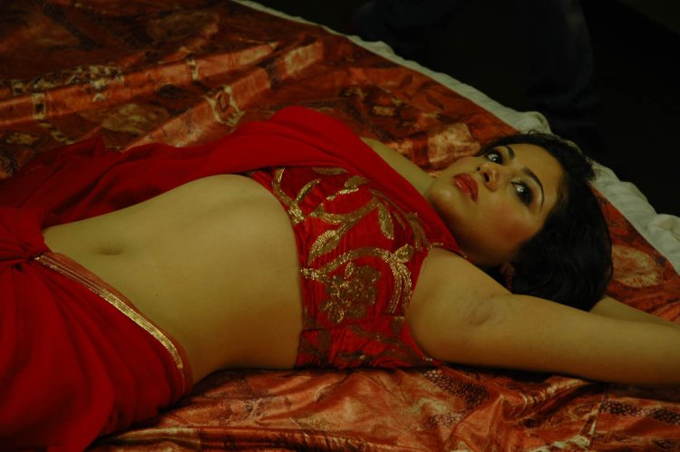 Indian women in bed