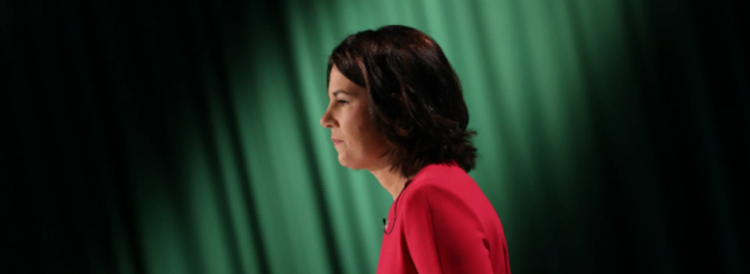 Annalena Baerbock Licking Finger