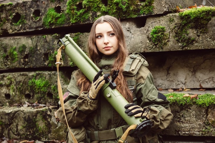 Elena Delitios fighter of Novorossia
