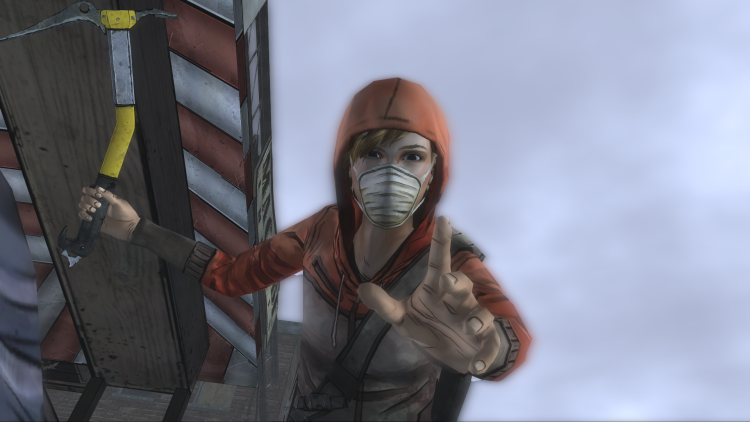 Molly with the ice ax The Walking Dead