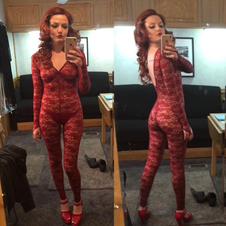 Emily Meade in a swimsuit