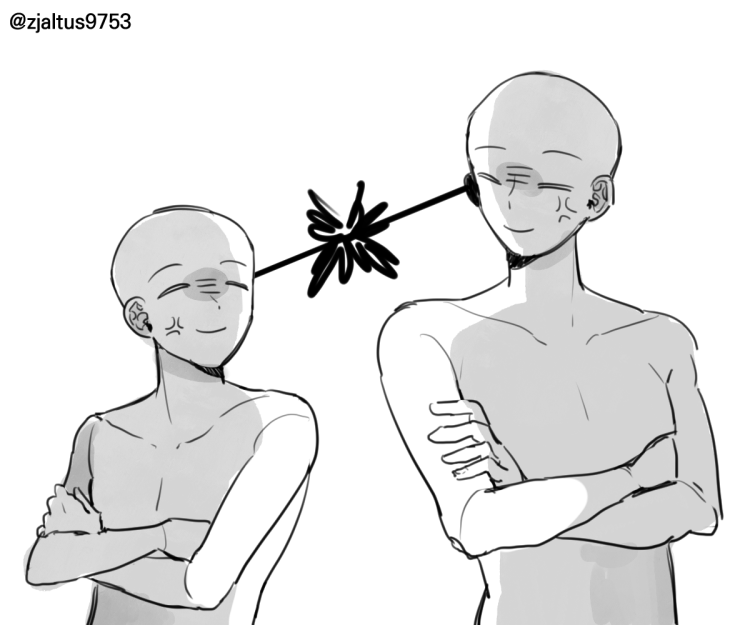 Pose for drawing two people