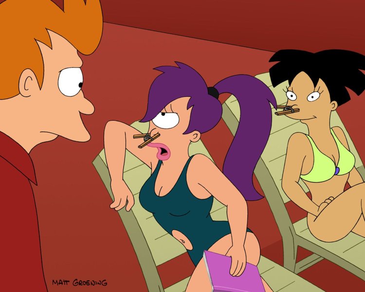 Futurama Lila and Amy in underwear