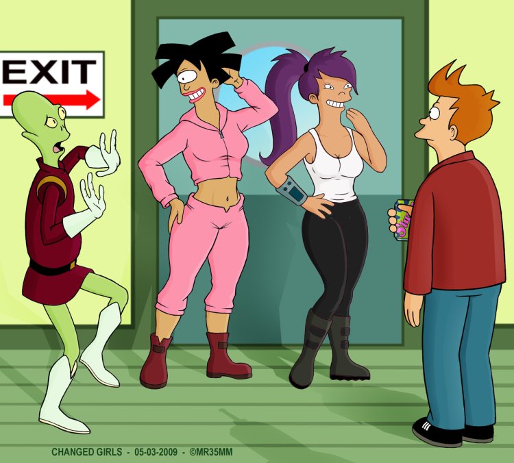 Futurama Amy Wong and Fry