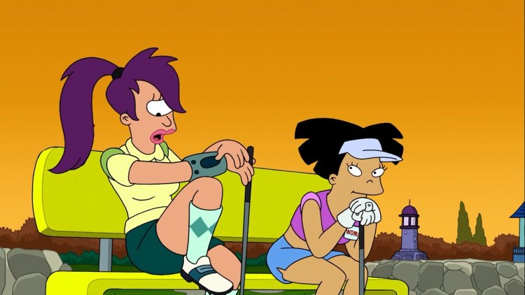 Futurama Lila Amy and Fry in 3d