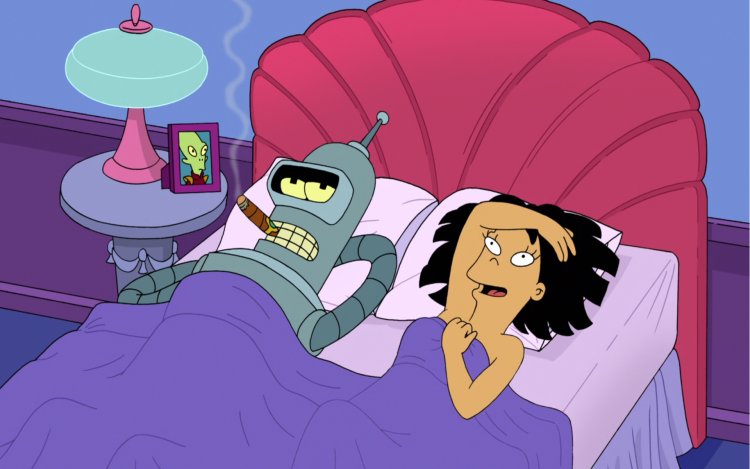 Futurama Bender and Amy