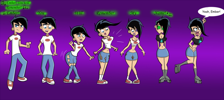 Danny Ghost Genderbend Transformation