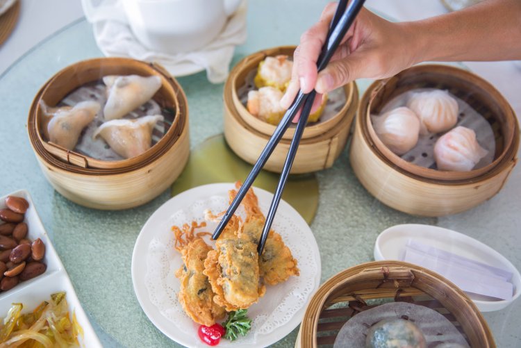 Canton, or southern cuisine prepared for steam fish and Dim Sum