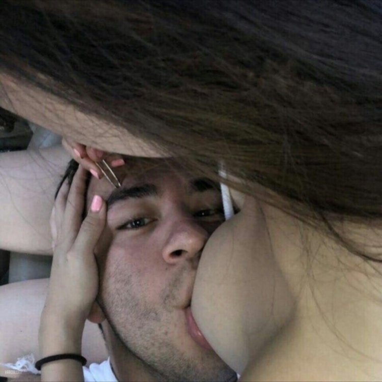 The guy bit his chest