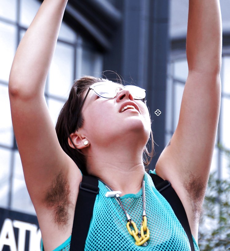 Athletes with hairy armpits