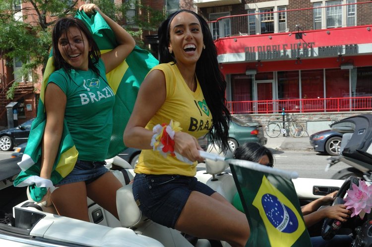Brazilian girls on the streets ordinary