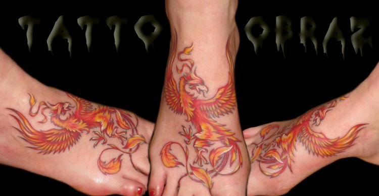 Tattoo fever bird on the arm