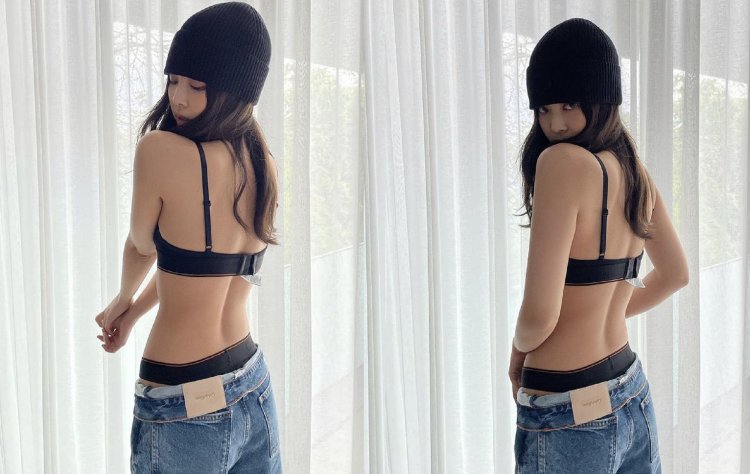 Jenny Kim in underwear