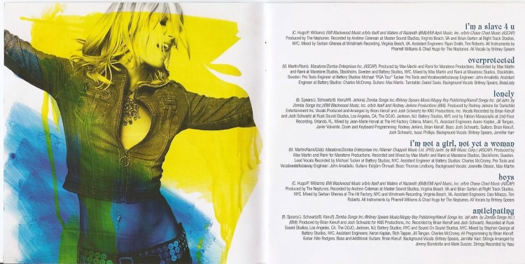 Britney Spears Album 2001