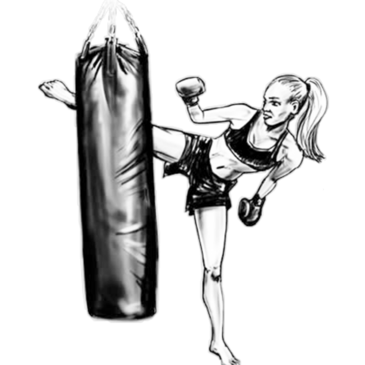 Girl Boxer drawn
