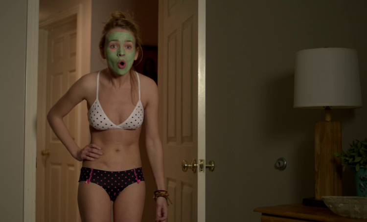 Britt Robertson in underwear